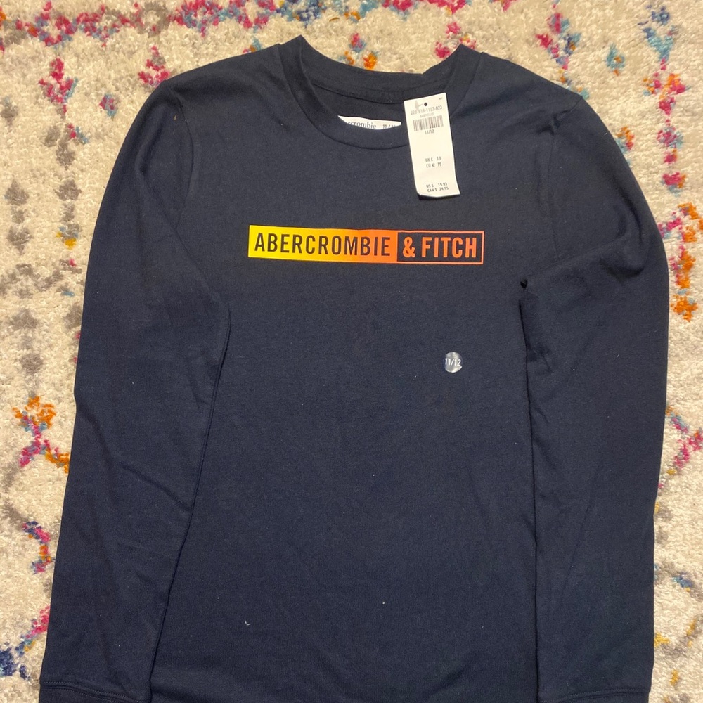 Abercrombie Fitch, Navy long sleeve, size 11-12